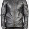 Asal Vision Black Jackets | Hooded Jackets | Smooth Hooded Leather Jacket For Men’s Black