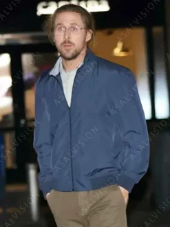 Asal Vision Cotton Jackets | SNL Papyrus 2 Ryan Gosling Bomber Jacket Blue
