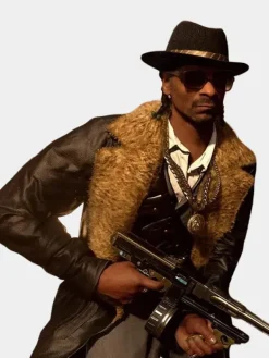 Asal Vision Men Coats | Snoop Dogg Call Of Duty Shearling Leather Coat