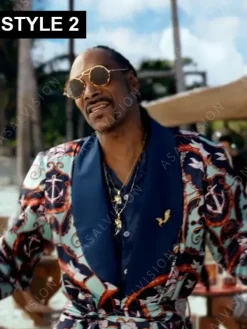 Asal Vision Men Coats | Snoop Dogg Corona Jacket White Printed