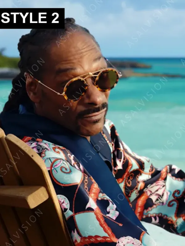Asal Vision Men Coats | Snoop Dogg Corona Jacket White Printed