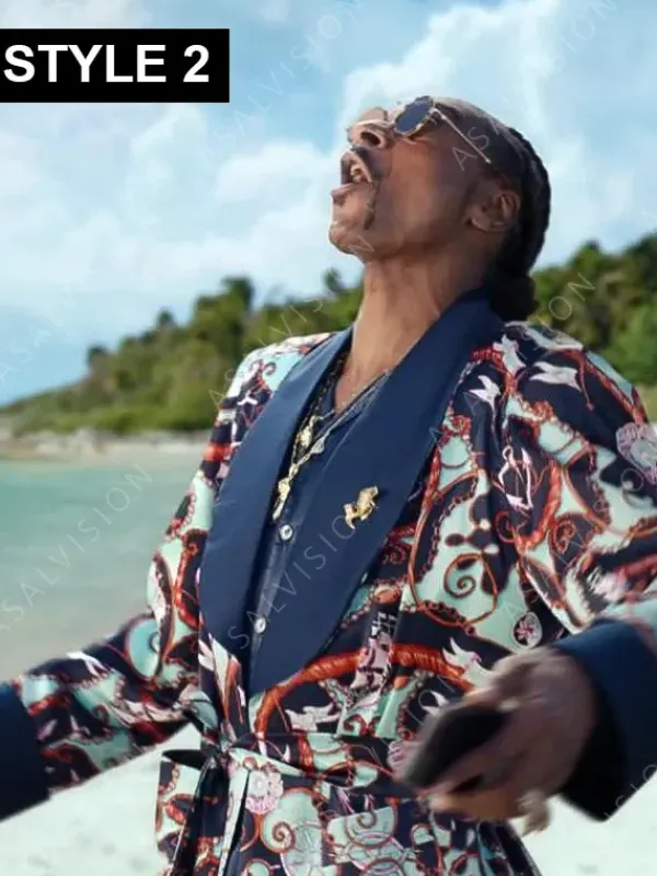 Asal Vision Men Coats | Snoop Dogg Corona Jacket White Printed