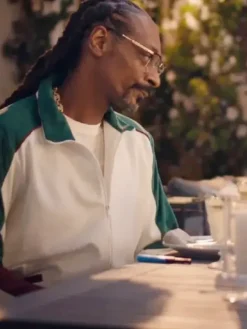 Asal Vision Cotton Jackets | Snoop Dogg Superbowl Track Cotton Jacket Green, White And Maroon