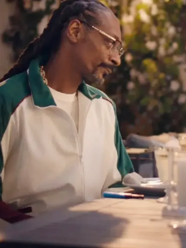 Asal Vision Cotton Jackets | Snoop Dogg Superbowl Track Cotton Jacket Green, White And Maroon