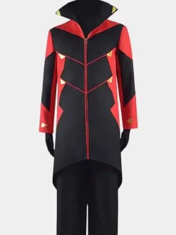 Asal Vision Men Coats | Sonic The Hedgehog 2 Dr. Robotnik Eggman Cosplay Coat Black And Red