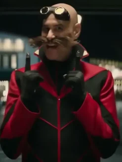 Asal Vision Men Coats | Sonic The Hedgehog 2 Dr. Robotnik Eggman Cosplay Coat Black And Red