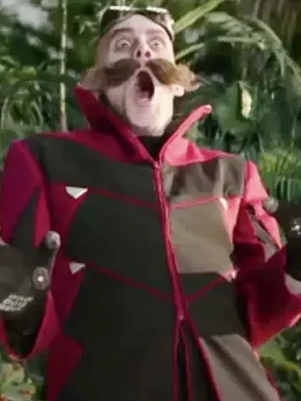 Asal Vision Men Coats | Sonic The Hedgehog 2 Dr. Robotnik Eggman Cosplay Coat Black And Red