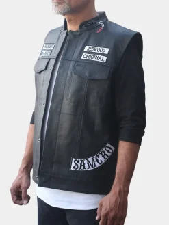 Asal Vision Vests | Sons of Anarchy Charlie Hunnam Black Vest