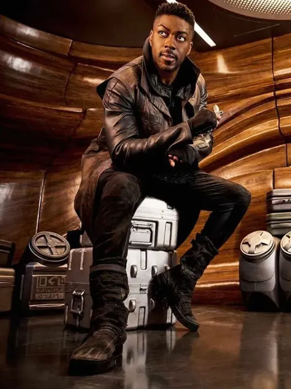 Asal Vision Men Coats | Star Trek Discovery David Ajala Leather Coat