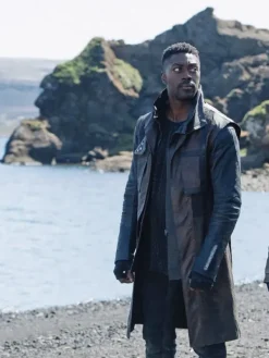 Asal Vision Men Coats | Star Trek Discovery David Ajala Leather Coat