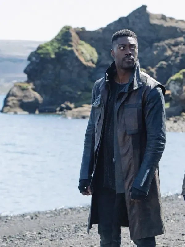Asal Vision Men Coats | Star Trek Discovery David Ajala Leather Coat