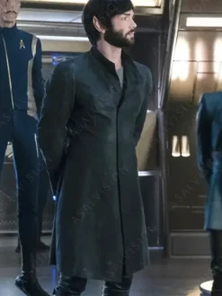 Asal Vision Men Coats | Star Trek: Discovery Ethan Peck Coat Black