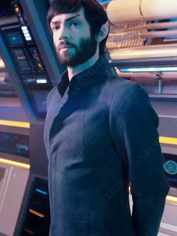 Asal Vision Men Coats | Star Trek: Discovery Ethan Peck Coat Black