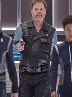 Asal Vision Vests | Star Trek Discovery Harry Mudd Leather Vest Black