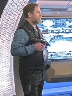 Asal Vision Vests | Star Trek Discovery Harry Mudd Leather Vest Black