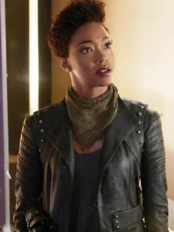 Asal Vision Black Jackets | Leather Jackets | Star Trek Discovery Michael Burnham Leather Jacket Black