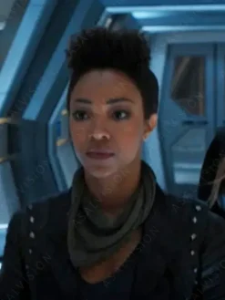 Asal Vision Black Jackets | Leather Jackets | Star Trek Discovery Michael Burnham Leather Jacket Black
