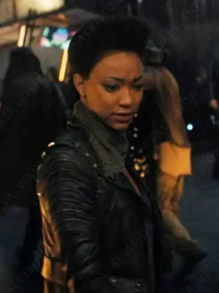 Asal Vision Black Jackets | Leather Jackets | Star Trek Discovery Michael Burnham Leather Jacket Black