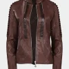 Asal Vision Brown Jackets | Leather Jackets | Star Trek Picard Season 2 Seven of Nine Leather Jacket Brown