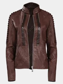 Asal Vision Brown Jackets | Leather Jackets | Star Trek Picard Season 2 Seven of Nine Leather Jacket Brown