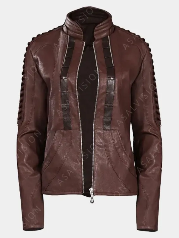 Asal Vision Brown Jackets | Leather Jackets | Star Trek Picard Season 2 Seven of Nine Leather Jacket Brown