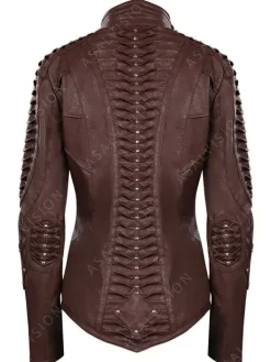 Asal Vision Brown Jackets | Leather Jackets | Star Trek Picard Season 2 Seven of Nine Leather Jacket Brown