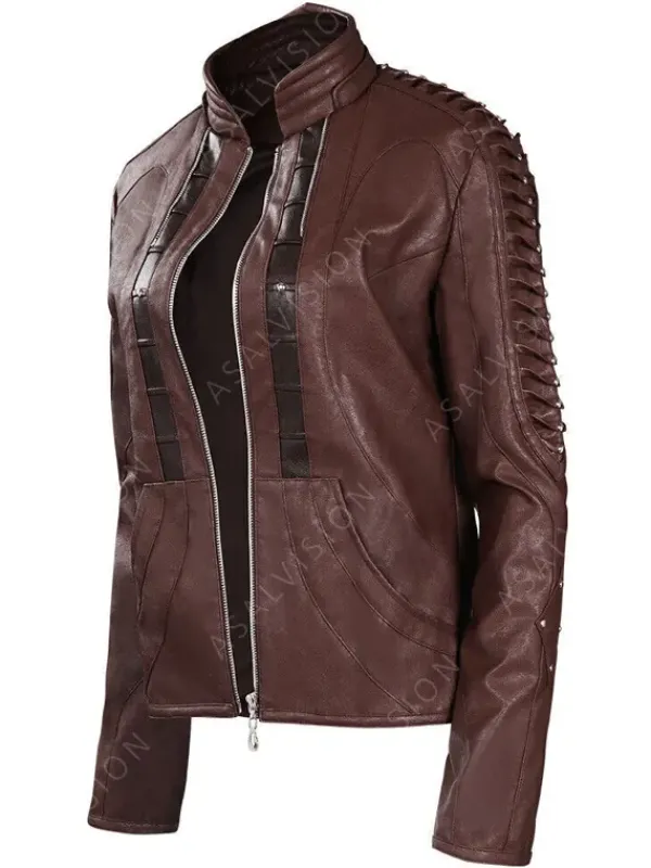 Asal Vision Brown Jackets | Leather Jackets | Star Trek Picard Season 2 Seven of Nine Leather Jacket Brown