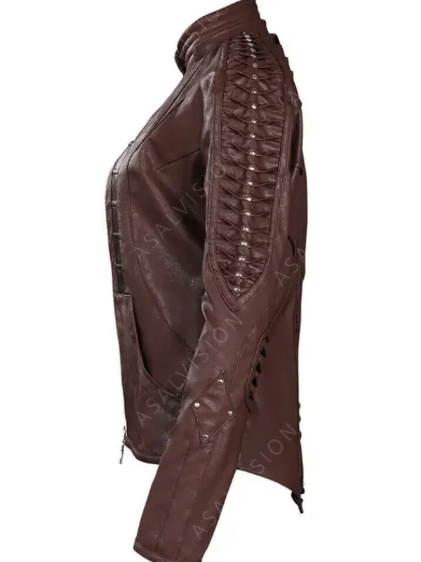 Asal Vision Brown Jackets | Leather Jackets | Star Trek Picard Season 2 Seven of Nine Leather Jacket Brown