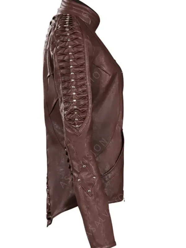 Asal Vision Brown Jackets | Leather Jackets | Star Trek Picard Season 2 Seven of Nine Leather Jacket Brown