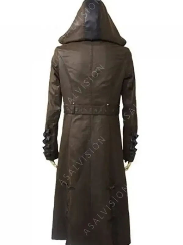 Asal Vision Men Coats | Steampunk and Post-Apocalyptic Wasteland Hooded Coat Brown