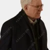 Asal Vision Men Coats | Steve Martin Only Murders In The Building S02 Black Trench Coat Black Plaid Checkered Design