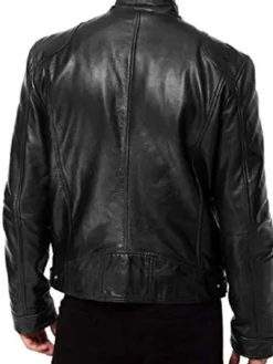 Asal Vision Biker Jackets | Steve Rogers Avengers Endgame Leather Jacket Black