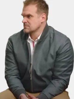 Asal Vision Cotton Jackets | Stranger Things David Harbour Jacket Grey
