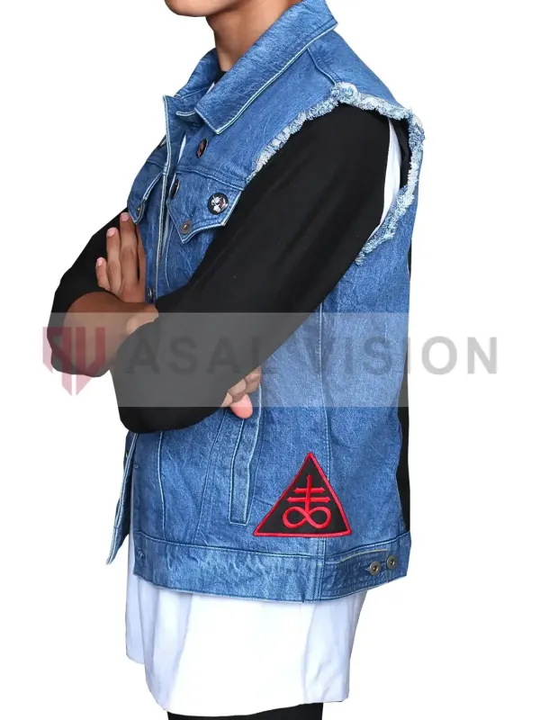 Asal Vision Vests | Vests | Stranger Things Eddie Munson Denim Vest Blue