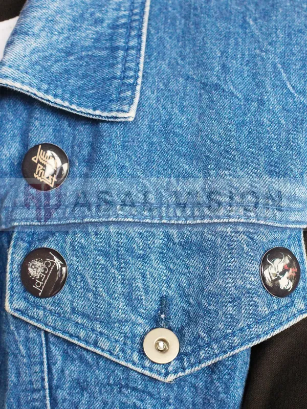 Asal Vision Vests | Vests | Stranger Things Eddie Munson Denim Vest Blue