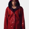 Asal Vision Women Coats | Stranger Things Eleven Coat With Hood Red