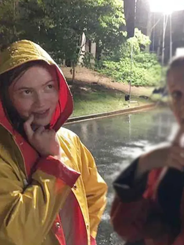 Asal Vision Women Coats | Stranger Things Max Mayfield Yellow Coat Yellow And Red