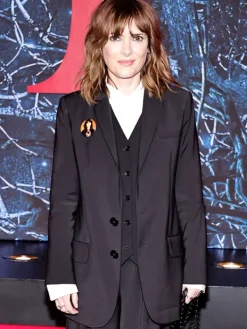Asal Vision Blazers | Stranger Things Premiere Winona Ryder Blazer Black