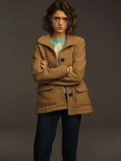 Asal Vision Women Coats | Stranger Things Season 3 Nancy Wheeler Coat Brown