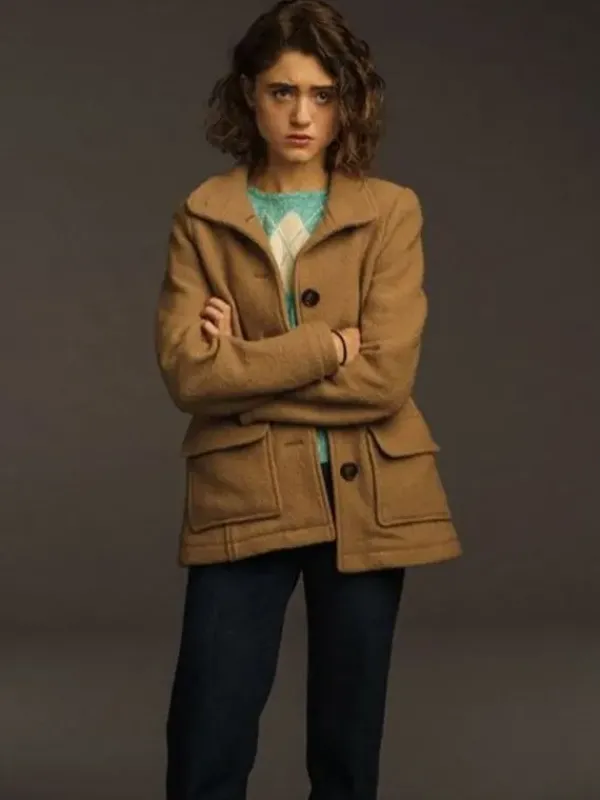Asal Vision Women Coats | Stranger Things Season 3 Nancy Wheeler Coat Brown