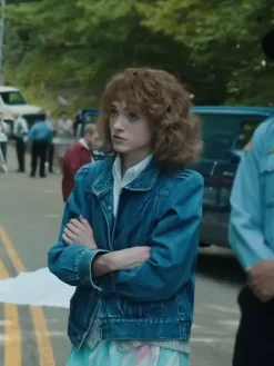 Asal Vision Denim Jackets | Stranger Things Season 4 Natalia Dyer Denim Jacket Blue
