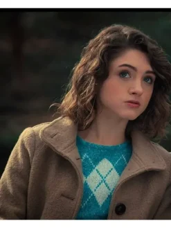 Asal Vision Women Coats | Stranger Things Season 3 Nancy Wheeler Coat Brown