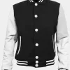 Asal Vision Varsity Jackets | Stylish Black Varsity Bomber Jacket For Men’s Black & White