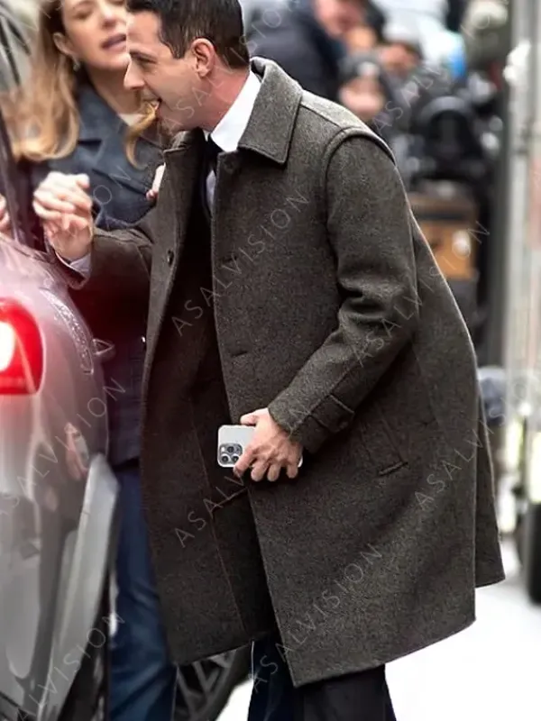 Asal Vision Men Coats | Succession Season 4 Kendall Roy Trench Coat Gray