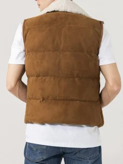 Asal Vision Vests | Suede Leather Vest For Men’s Brown