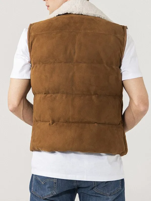 Asal Vision Vests | Suede Leather Vest For Men’s Brown