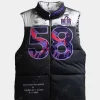 Asal Vision Vests | Vests | Super Bowl LVIII Kristin Juszczyk Puffer Vest Black and Silver