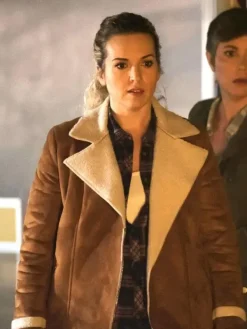 Asal Vision Brown Jackets | Leather Jackets | Supernatural Donna Hanscum Brown Shearling Jacket Tan Brown