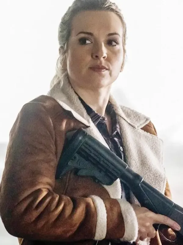 Asal Vision Brown Jackets | Leather Jackets | Supernatural Donna Hanscum Brown Shearling Jacket Tan Brown