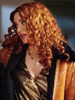 Asal Vision Women Coats | Supernatural Season 15 Anael Shearling Leather Coat Brown